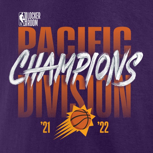 Футболка Phoenix Suns 2022 Pacific Division Champions Locker Room - Purple