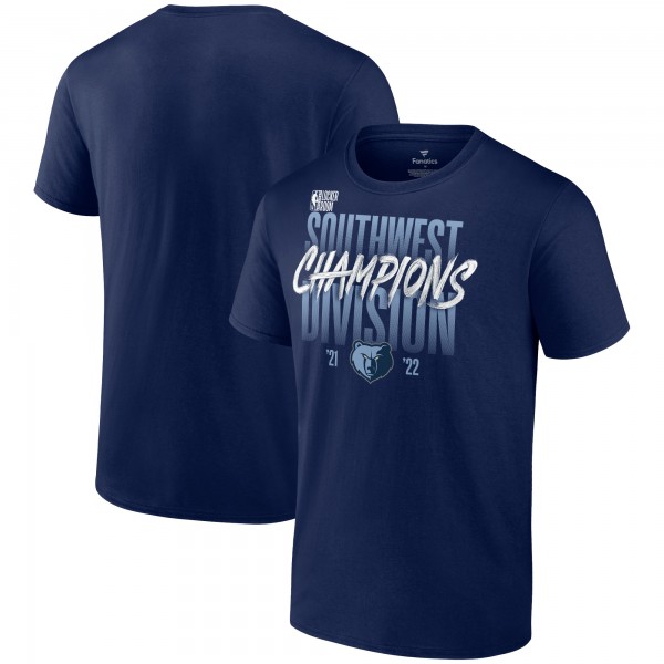 Футболка Memphis Grizzlies 2022 Southwest Division Champions Locker Room - Navy