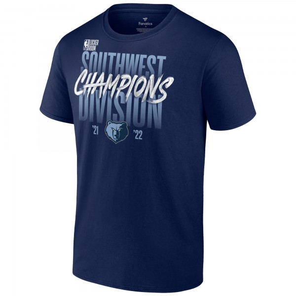 Футболка Memphis Grizzlies 2022 Southwest Division Champions Locker Room - Navy