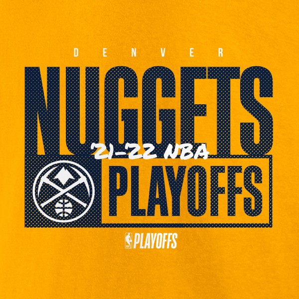 Футболка Denver Nuggets 2022 NBA Playoffs - Gold