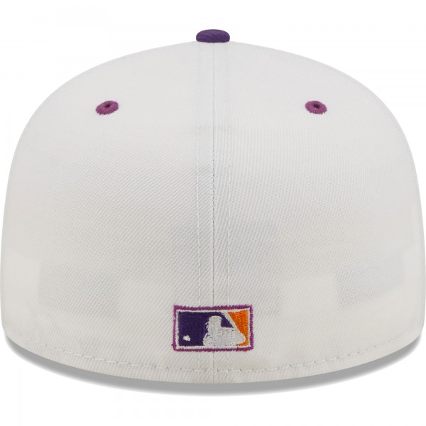Бейсболка New York Yankees New Era Final Season at the Original Yankee Stadium Grape Lolli 59FIFTY - White/Purple