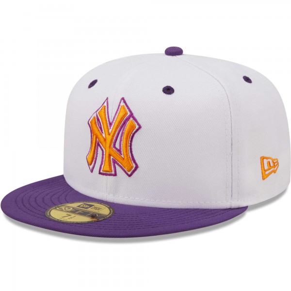 Бейсболка New York Yankees New Era 2000 World Series Grape Lolli 59FIFTY - White/Purple