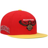 Бейсболка Atlanta Hawks Mitchell & Ness Hardwood Classics - Red/Gold