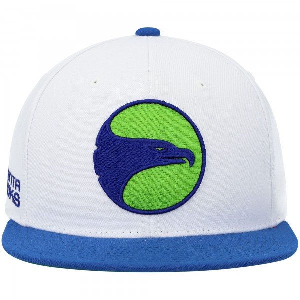 Бейсболка Atlanta Hawks Mitchell & Ness White/Royal Hardwood Classics