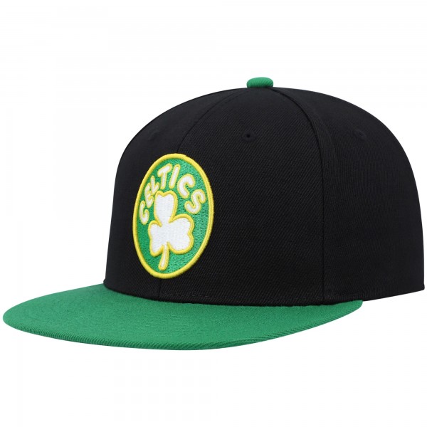 Бейсболка Boston Celtics Mitchell & Ness Hardwood Classics - Black/Kelly Green