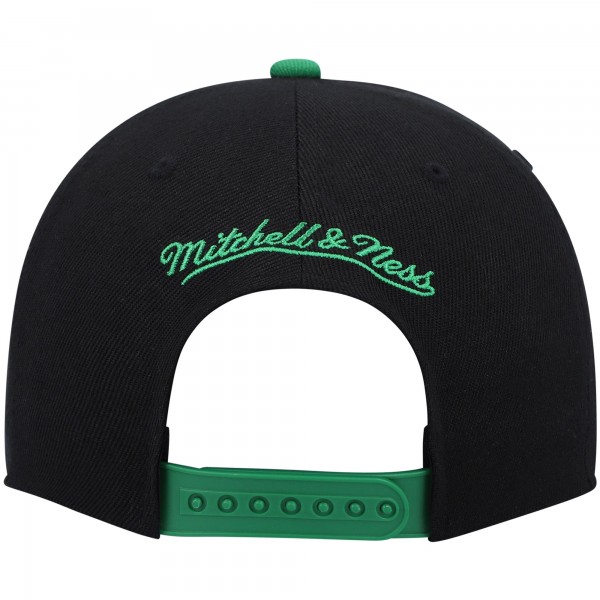 Бейсболка Boston Celtics Mitchell & Ness Hardwood Classics - Black/Kelly Green