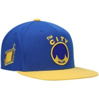 Бейсболка Golden State Warriors Mitchell & Ness Hardwood Classics - Royal/Gold