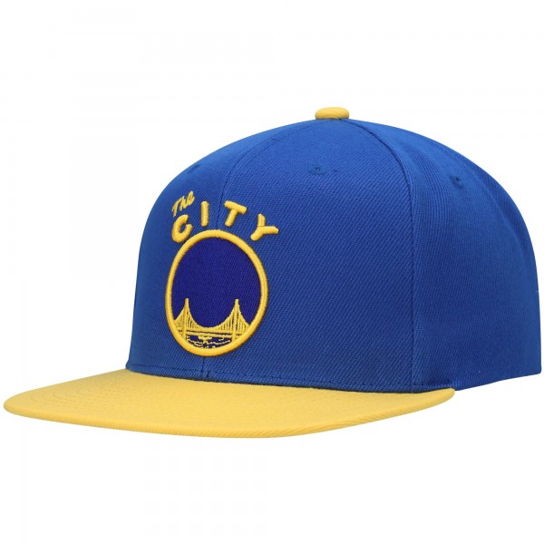 Бейсболка Golden State Warriors Mitchell & Ness Hardwood Classics - Royal/Gold