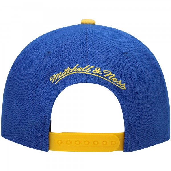 Бейсболка Golden State Warriors Mitchell & Ness Hardwood Classics - Royal/Gold
