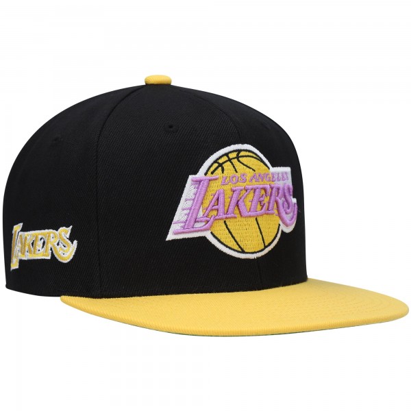 Бейсболка Los Angeles Lakers Mitchell & Ness Black/Gold Hardwood Classics