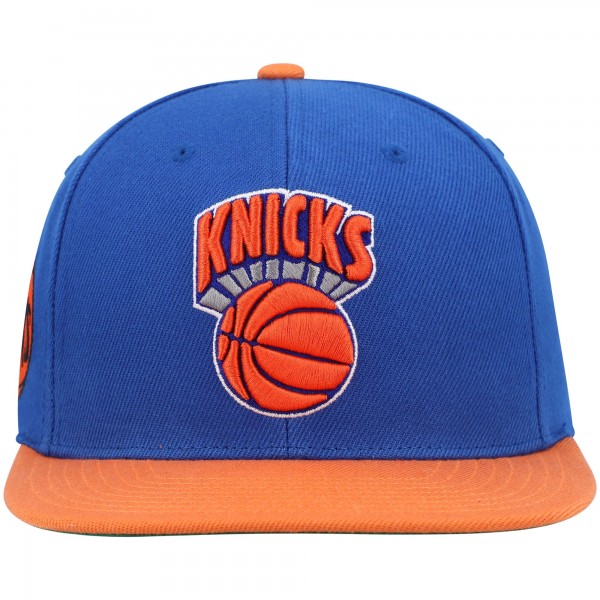 Бейсболка New York Knicks Mitchell & Ness Hardwood Classics - Blue/Orange