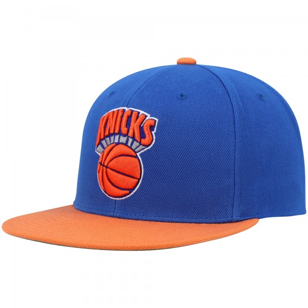 Бейсболка New York Knicks Mitchell & Ness Hardwood Classics - Blue/Orange