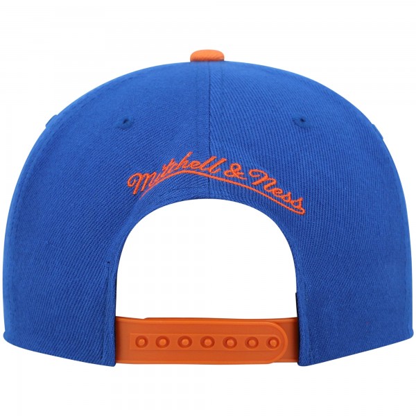 Бейсболка New York Knicks Mitchell & Ness Hardwood Classics - Blue/Orange
