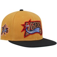 Бейсболка Philadelphia 76ers Mitchell & Ness Hardwood Classics - Gold/Black