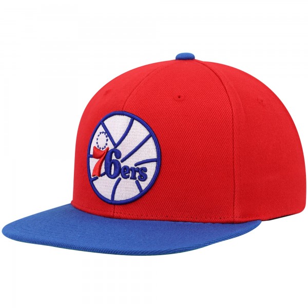 Бейсболка Philadelphia 76ers Mitchell & Ness Hardwood Classics - Red/Royal