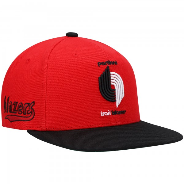 Бейсболка Portland Trail Blazers Mitchell & Ness Hardwood Classics - Red/Black