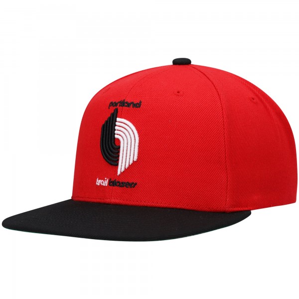 Бейсболка Portland Trail Blazers Mitchell & Ness Hardwood Classics - Red/Black