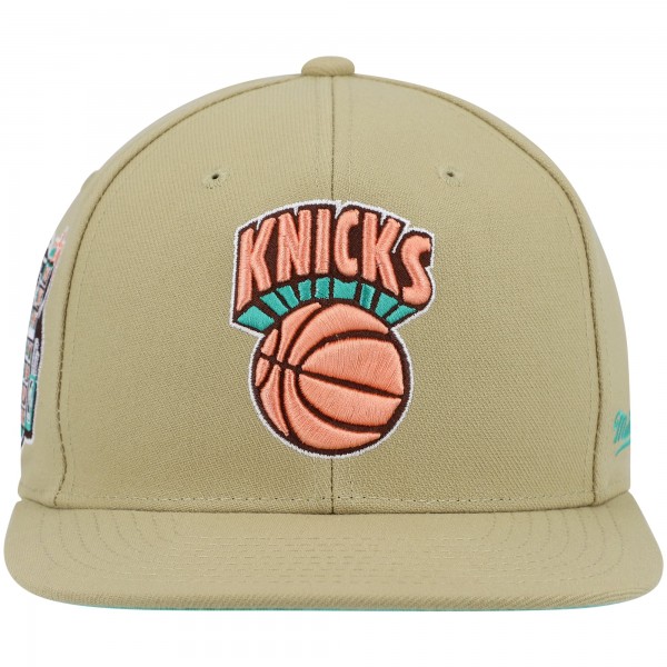 Бейсболка New York Knicks Mitchell & Ness 1998 NBA All-Star Weekend Hardwood Classics Malibu Sunrise - Khaki