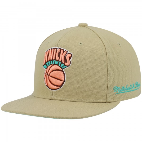 Бейсболка New York Knicks Mitchell & Ness 1998 NBA All-Star Weekend Hardwood Classics Malibu Sunrise - Khaki