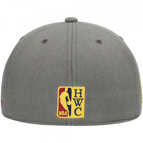 Бейсболка Atlanta Hawks Mitchell & Ness Hardwood Classics NBA 35th Anniversary Carbon Cabernet - Charcoal