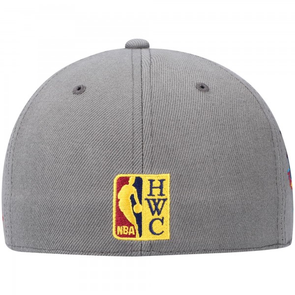 Бейсболка New York Knicks Mitchell & Ness Hardwood Classics 50th Anniversary Carbon Cabernet - Charcoal