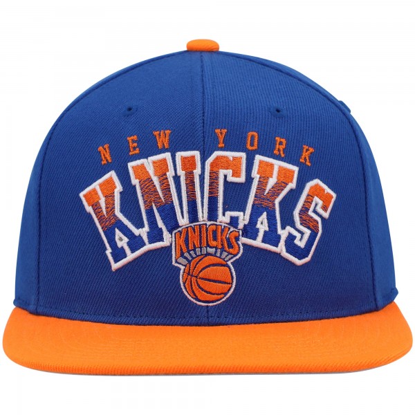 Бейсболка New York Knicks Mitchell & Ness Gradient Wordmark - Blue/Orange