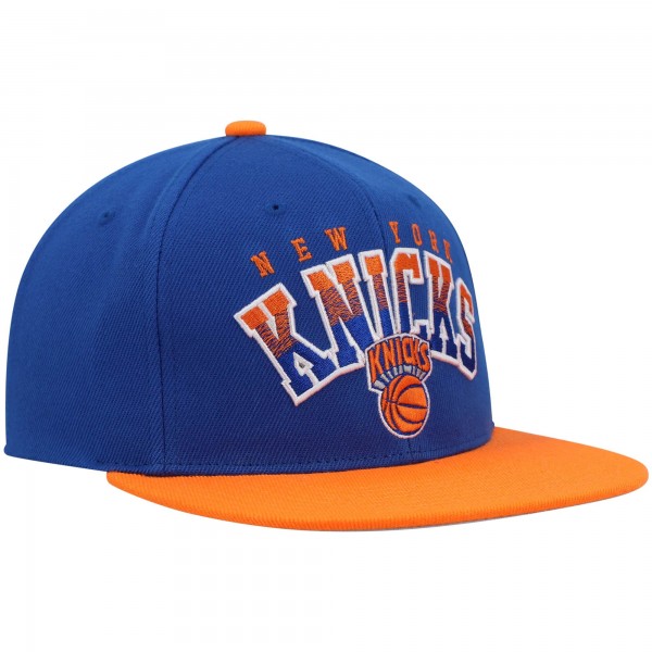 Бейсболка New York Knicks Mitchell & Ness Gradient Wordmark - Blue/Orange