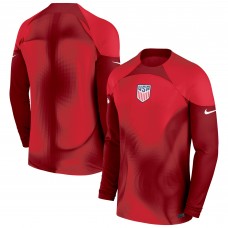 USMNT Nike 2022/23 Replica Long Sleeve Goalkeeper Jersey - Maroon