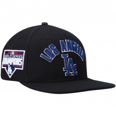Los Angeles Dodgers Pro Standard Black Stacked Logo Snapback Hat