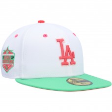 Бейсболка Los Angeles Dodgers New Era  Watermelon Lolli 59FIFTY - White/Green