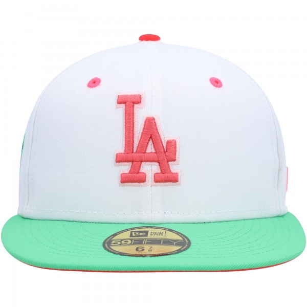 Бейсболка Los Angeles Dodgers New Era  Watermelon Lolli 59FIFTY - White/Green
