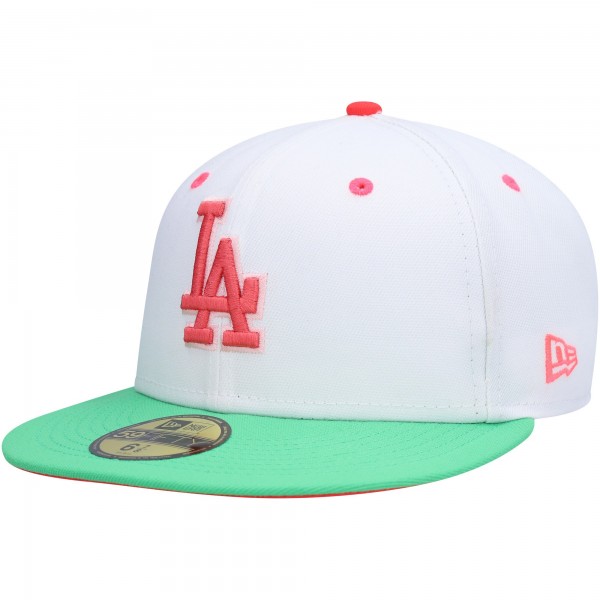 Бейсболка Los Angeles Dodgers New Era  Watermelon Lolli 59FIFTY - White/Green