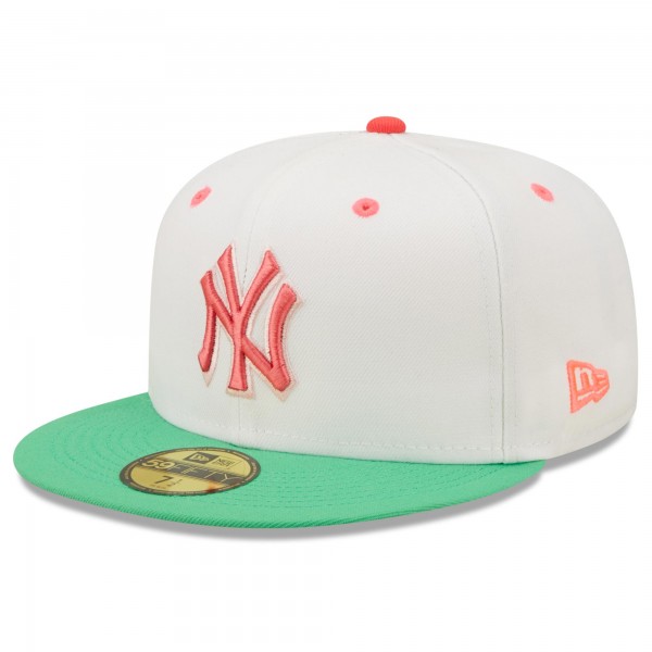 Бейсболка New York Yankees New Era 1999 World Series Watermelon Lolli 59FIFTY - White/Green