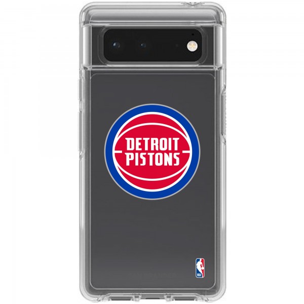 Чехол на телефон Detroit Pistons OtterBox Clear Google Pixel Symmetry