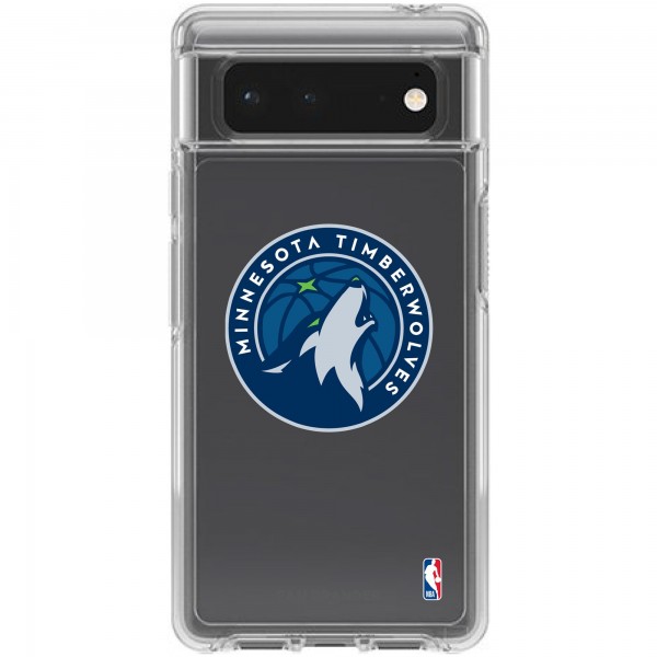 Чехол на телефон Minnesota Timberwolves OtterBox Clear Google Pixel Symmetry