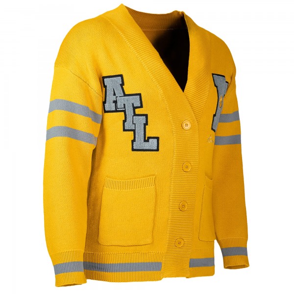 Кардиган Atlanta Hawks NBA x Keiser Clark Yellow/Gray No Caller ID