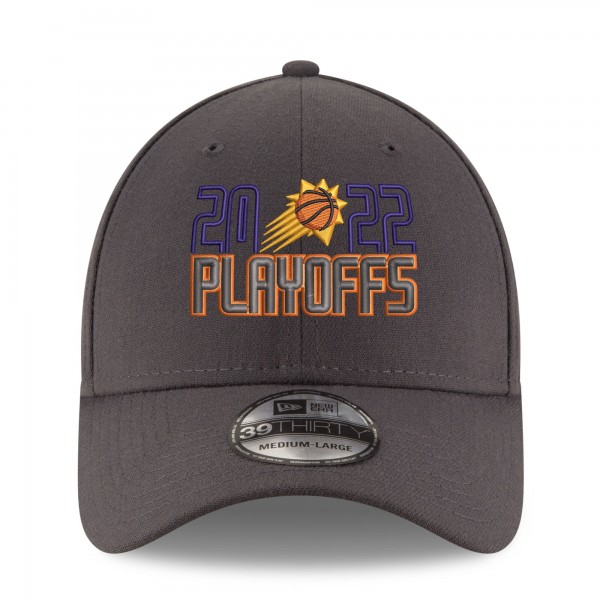 Бейсболка Phoenix Suns New Era 2022 NBA Playoffs Bubble Letter 39THIRTY - Gray