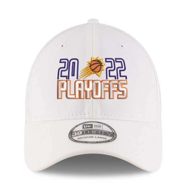 Бейсболка Phoenix Suns New Era 2022 NBA Playoffs Bubble Letter 39THIRTY - White