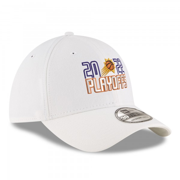 Бейсболка Phoenix Suns New Era 2022 NBA Playoffs Bubble Letter 39THIRTY - White
