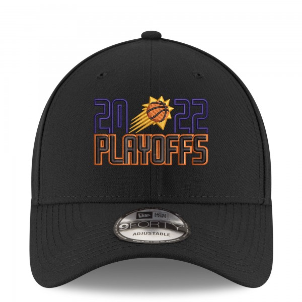 Бейсболка Phoenix Suns New Era 2022 NBA Playoffs Bubble Letter 9FORTY - Black