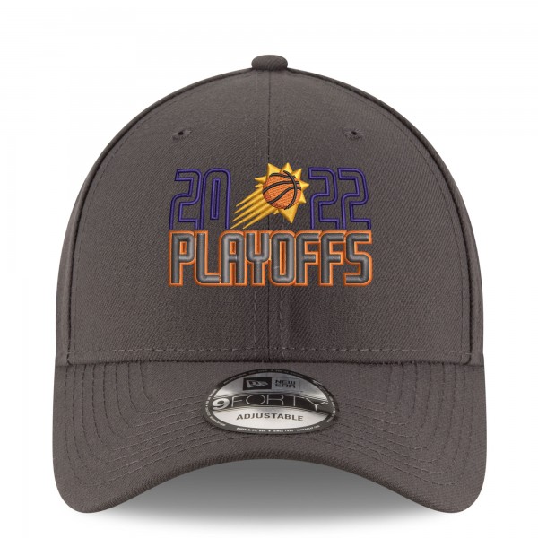 Бейсболка Phoenix Suns New Era 2022 NBA Playoffs Bubble Letter 9FORTY - Gray