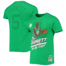 Футболка Kevin Garnett Boston Celtics Mitchell & Ness Hardwood Classics The Big Ticket Player - Kelly Green
