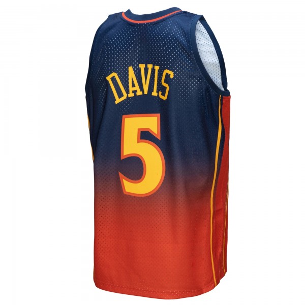 Игровая форма Baron Davis Golden State Warriors Mitchell & Ness 2006/07 Hardwood Classics Fadeaway Swingman - Navy/Orange