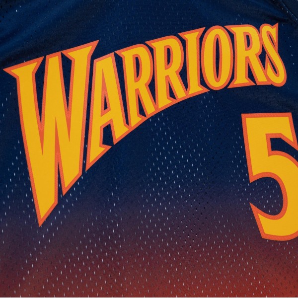 Игровая форма Baron Davis Golden State Warriors Mitchell & Ness 2006/07 Hardwood Classics Fadeaway Swingman - Navy/Orange