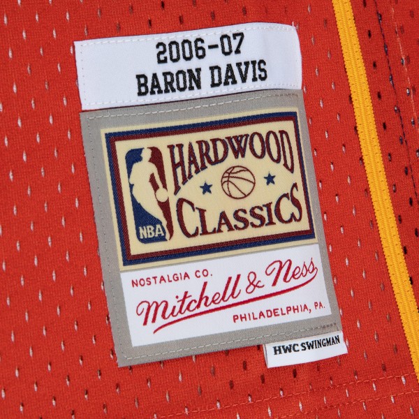 Игровая форма Baron Davis Golden State Warriors Mitchell & Ness 2006/07 Hardwood Classics Fadeaway Swingman - Navy/Orange