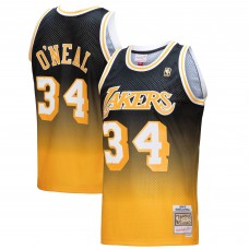 Игровая форма Shaquille ONeal Los Angeles Lakers Mitchell & Ness 1996/97 Hardwood Classics Fadeaway Swingman Player - Gold/Black