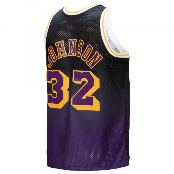 Игровая форма  Magic Johnson Los Angeles Lakers Mitchell & Ness 1984/85 Hardwood Classics Fadeaway Swingman Player - Purple/Black