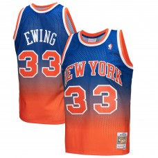 Игровая форма  Patrick Ewing New York Knicks Mitchell & Ness 1991/92 Hardwood Classics Fadeaway Swingman Player - Orange/Royal