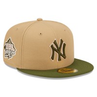 Бейсболка New York Yankees New Era Pink Undervisor 59FIFTY - Khaki/Olive