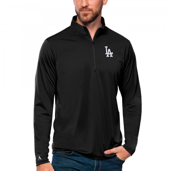 Кофта на короткой молнии Los Angeles Dodgers Antigua Tribute - Black